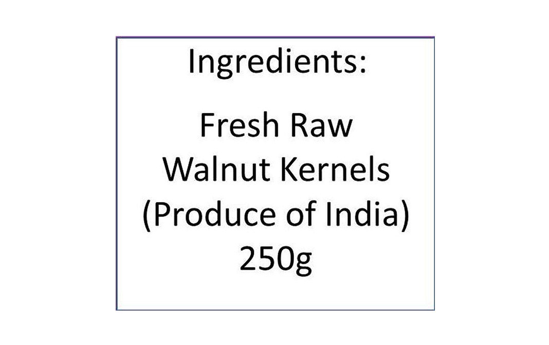Let's Go Nuts Fresh Walnut Seeds Natural Halves (Akrot Giri)   Pack  250 grams